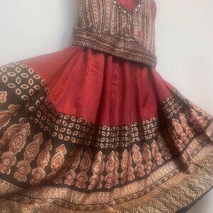 Traditional Indian lengha choli